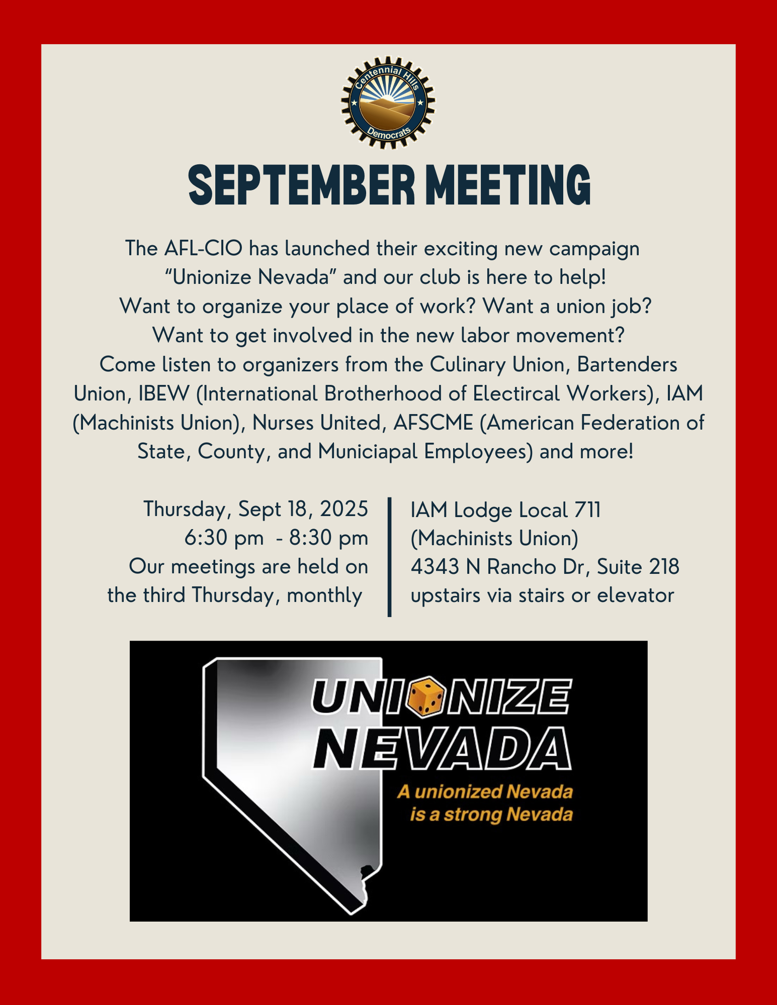 2025 September Meeting Flyer