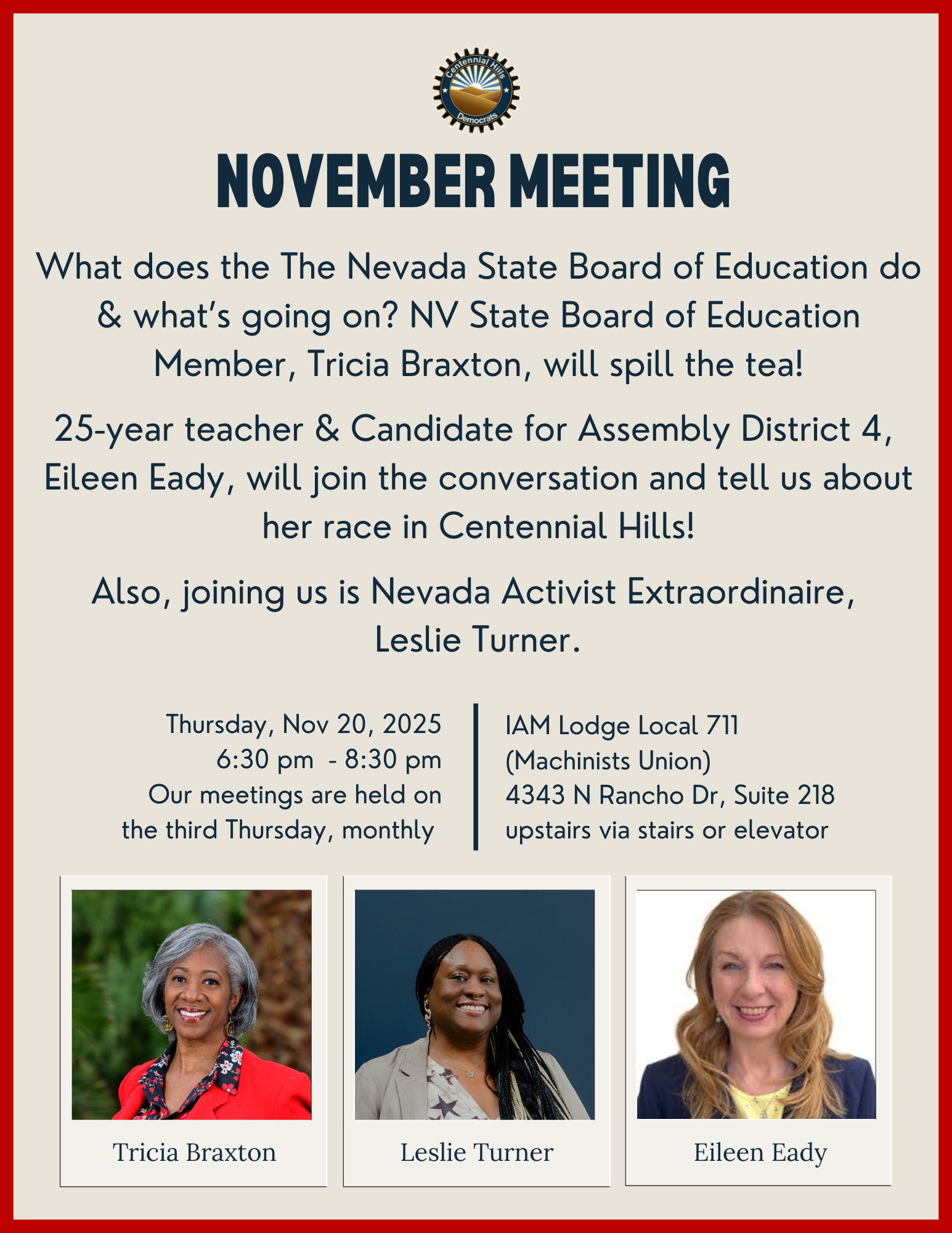 November Meeting edit